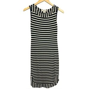 Monteau Black and White Bodycon Midi Dress